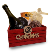 Confezione in legno con birra artigianale 33cl e cioccolata Bernardini